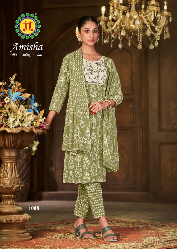 Jt Amisha Printed Designer Readymade Dress Catalog